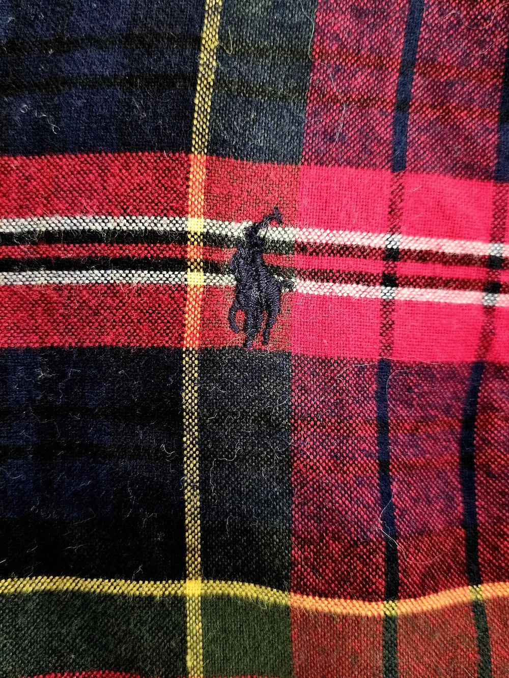 Ralph Lauren Kids Tartan Plaid Cotton Flannel Dress. 12 Months